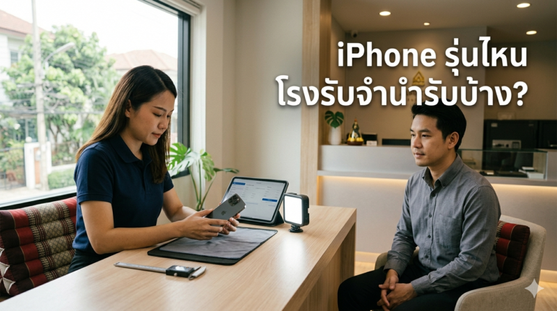 โรงรับจำนำรับ iPhone ไหม? ทุกเรื่องที่ต้องรู้ก่อนนำไปฝาก 1 โรงรับจำนำรับ iPhone ไหม