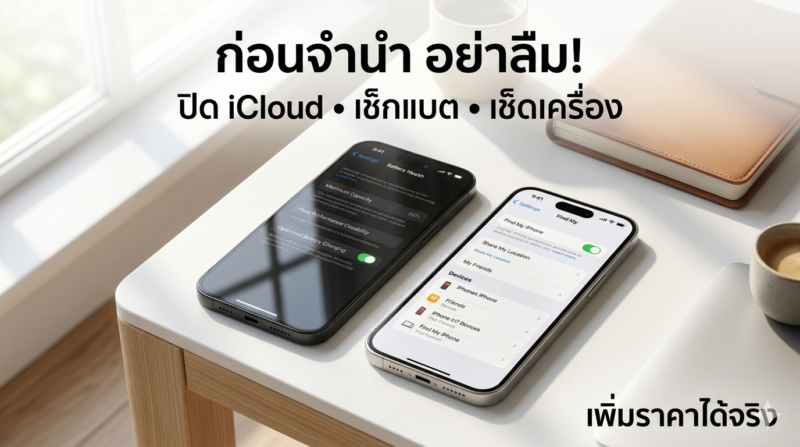 จำนำไอโฟน 17 ได้กี่บาท? เช็กราคารับฝากครบทุกรุ่น อัปเดต 2026 3 เช็ค Battery Health ก่อนจำนำไอโฟน 17 เพื่อให้ได้ราคาสูงสุด 2026