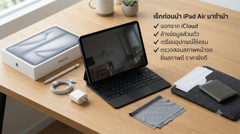 รับจำนำ iPad Air ทุกรุ่น ทุกสาขาในกรุงเทพ เชื่อถือได้กว่า 20 ปี ให้ราคาดีที่สุด ได้เงินไว 3 เช็กลิสต์ก่อนนำ iPad Air มาจำนำ