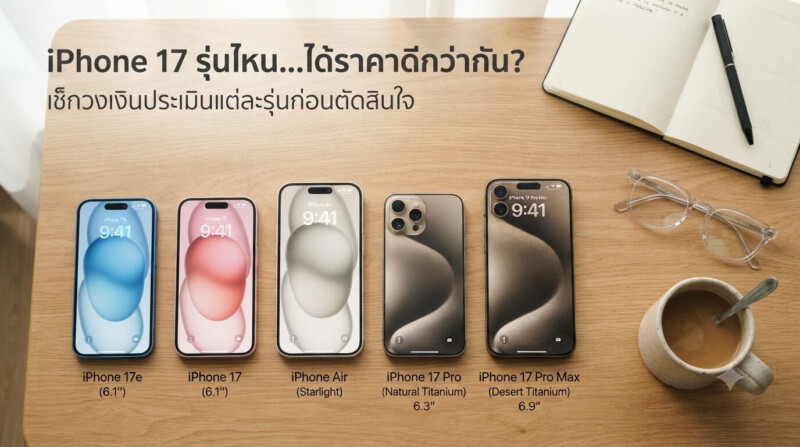 รับจำนำ iPhone 17, 17e, 17 Pro, 17 Pro Max, iPhone Air ราคาสูง รับเงินทันที มีสาขาใกล้คุณ 1 รับจำนำ iPhone 17 ทุกรุ่น ปี 2026 ประเมินราคาสูง รับเงินสดทันที