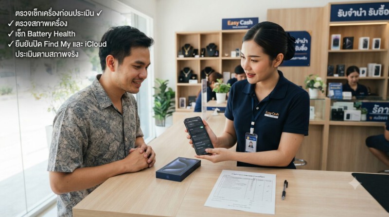 รับจำนำ iPhone 15 / 15 Plus / 15 Pro / 15 Pro Max ได้เงินไว ราคาสูงสุด รับประกันความปลอดภัย 2 ขั้นตอนตรวจสภาพเครื่อง iPhone 15 ก่อนประเมินราคาจำนำที่ Money2Plus