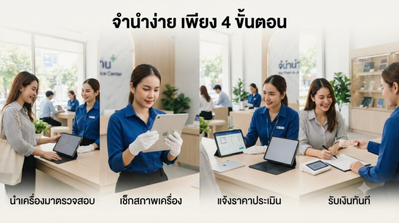 รับจำนำ iPad Air ทุกรุ่น ทุกสาขาในกรุงเทพ เชื่อถือได้กว่า 20 ปี ให้ราคาดีที่สุด ได้เงินไว 2 ขั้นตอนการจำนำ iPad Air