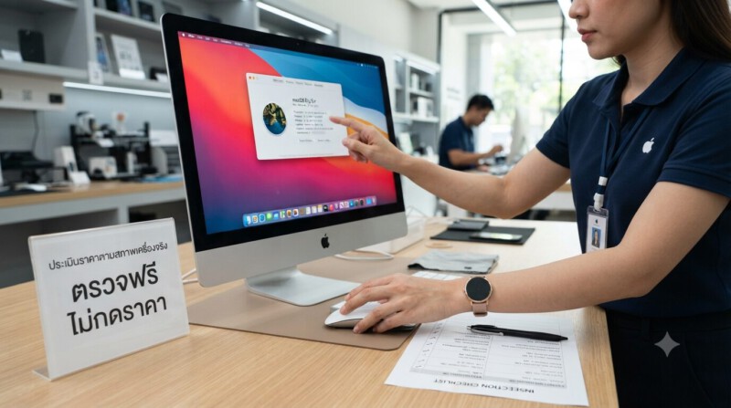 รับจำนำ iMac ทุกรุ่น สาขาทั่วกรุงเทพ ปลอดภัย เชื่อถือได้ ได้เงินไว ราคาดี 3 ตรวจสอบสเปก iMac ก่อนจำนำ